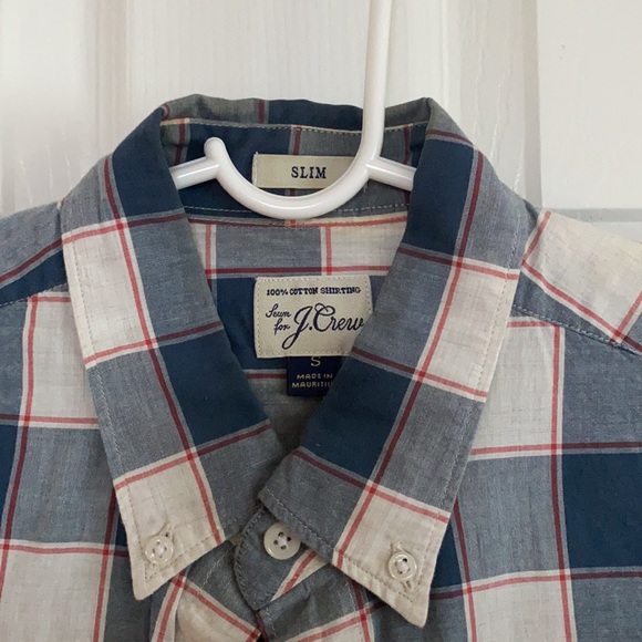 J Crew Cotton Checker Shirt - Picture 2 of 2
